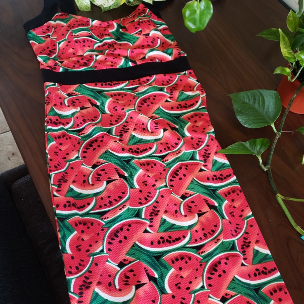 U.V. Watermelon Slices Summerstock Wiggle Dress